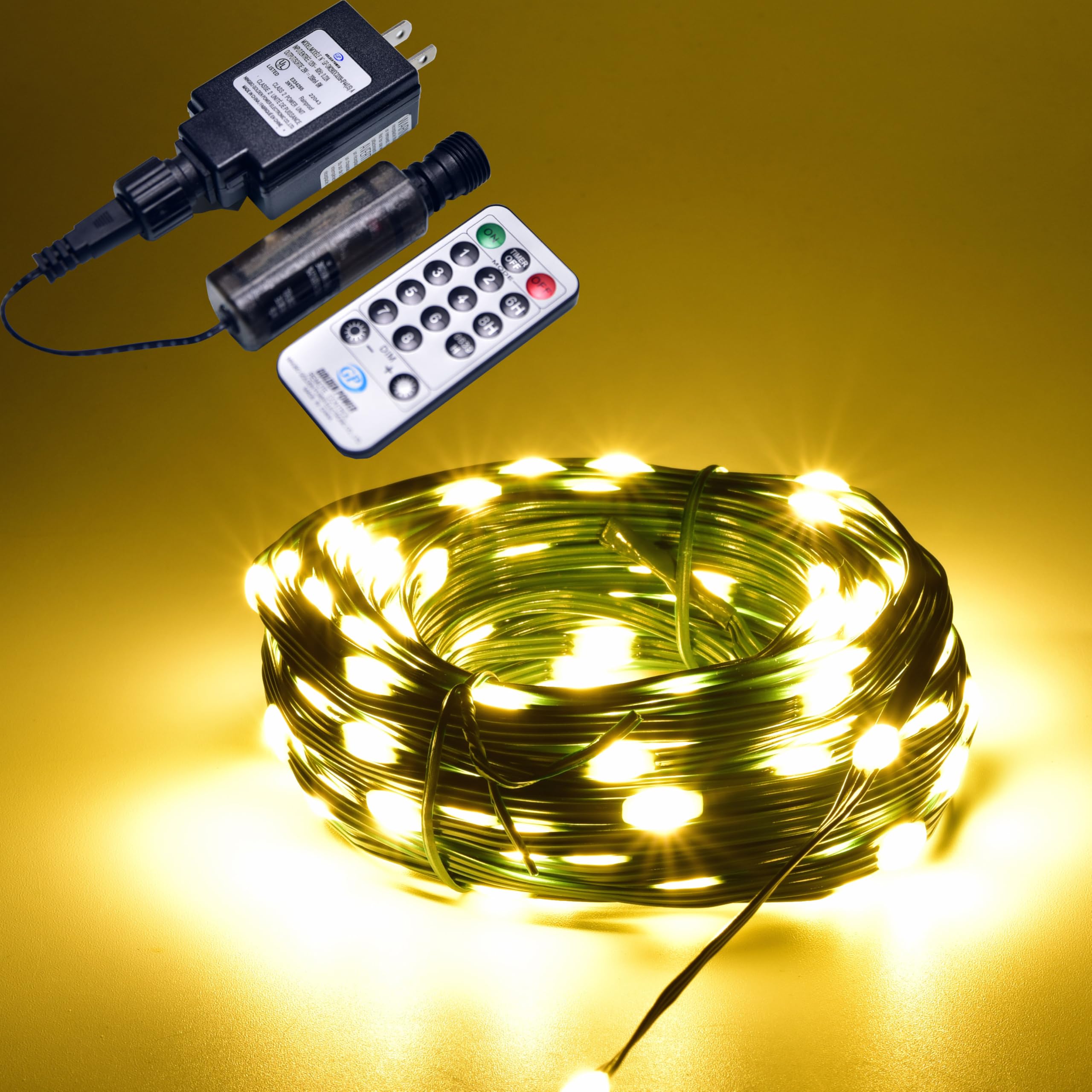 Karlling 20260616 | Plug-In PVC Wire LED String Lights | Warm White | 200 LEDs | image 1